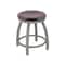 Holland Bar Stool Co 18" Swivel Vanity Stool, Nickel Finish, Dark Cherry Oak Seat 80218ANDCOak - alternate 1